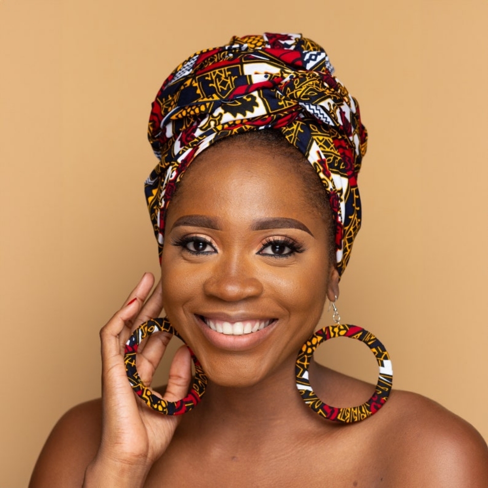African print headwrap